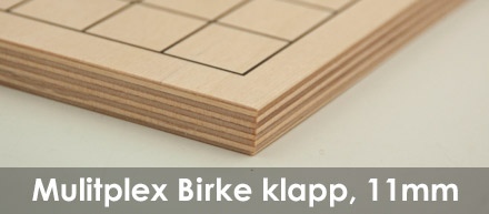 Komplettset Mulitplex Birke klapp 11 mm