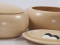 Preview: Big. Flat Wooden Bowls, Lime, light