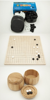 Birch Board, folding / 8x20,5 mm Glass Stones / Bomboo Bowls