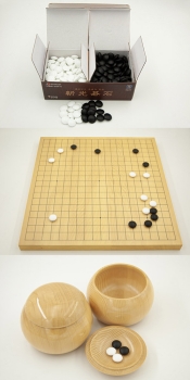 30 mm Shinkaya Board / 10x21,5 mm Glass Stones / Shinkaya Bowls