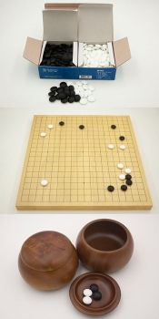 30 mm Shinkaya Board / 8x21,5 mm Glass Stones / Mulberry Bowls