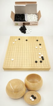 50 mm Shinkaya Board / 9x21,5 mm Glass Stones / Shinkaya Bowls