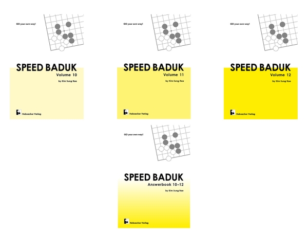 Speed Baduk Set, Vol. 10-12 + Answerbook