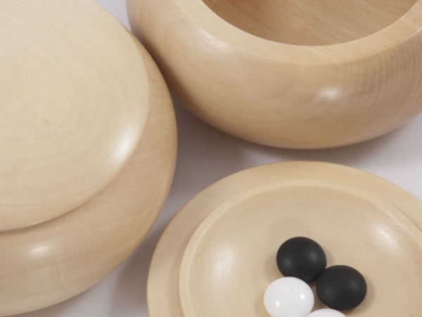 Big. Flat Wooden Bowls, Lime, light