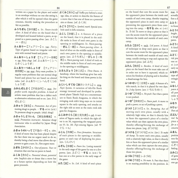 Japanese-English Shogi Dictionary