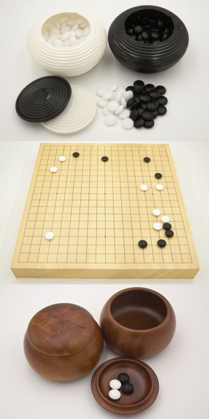 50 mm Shinkaya Board / Yunzi Stones / Mullberry Bowls